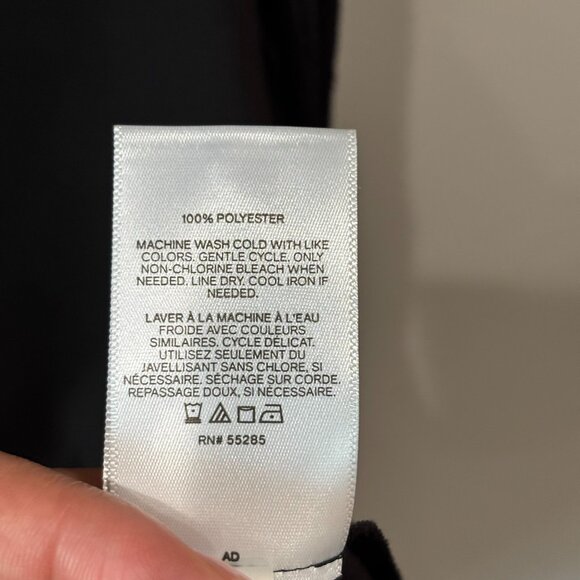 Express Black Button-Up Blouse - Picture 11 of 12